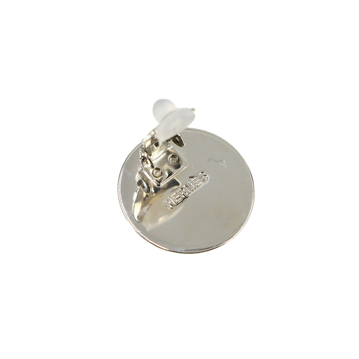 Email Earrings Beige Silver Accessory Clip