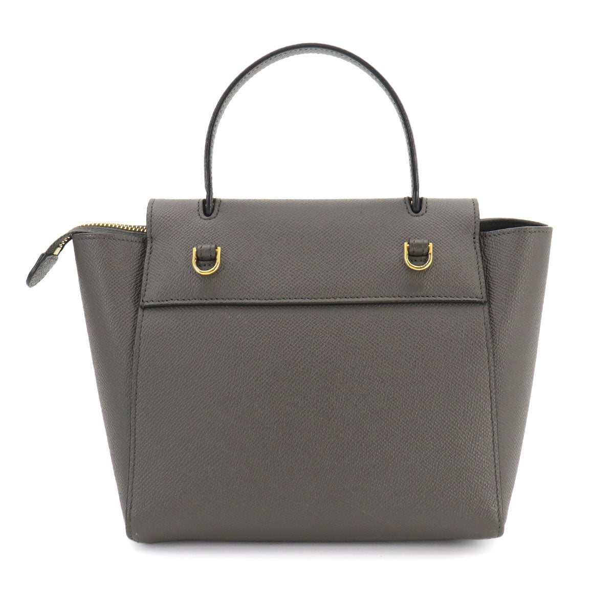 Belt Bag Nano 2way Hand Shoulder Bag Leather Gray 189003