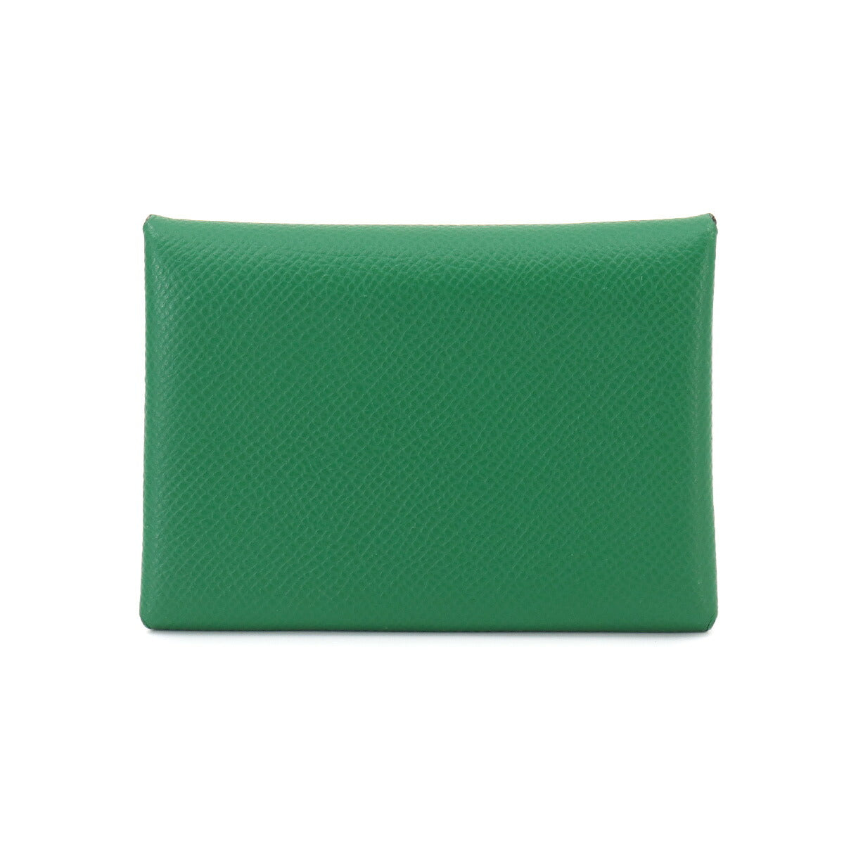 Calvi Duo Verso Card Case Epsom Vert Vertigo Jaune Milton