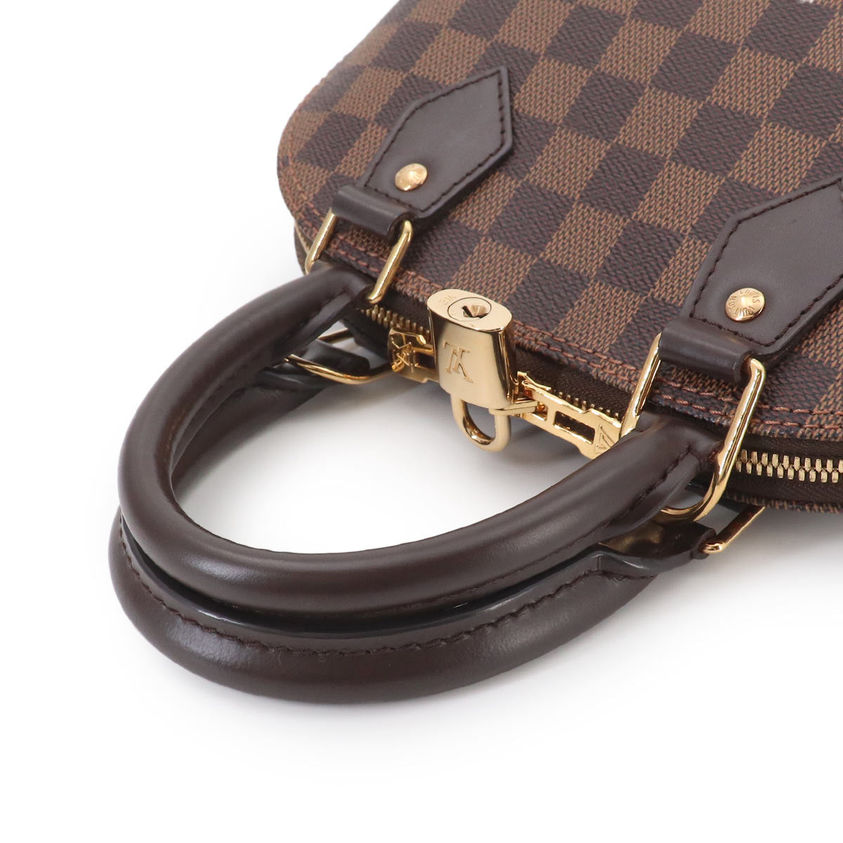 Damier Alma BB Hand Shoulder Bag Ebene N41221 Purse