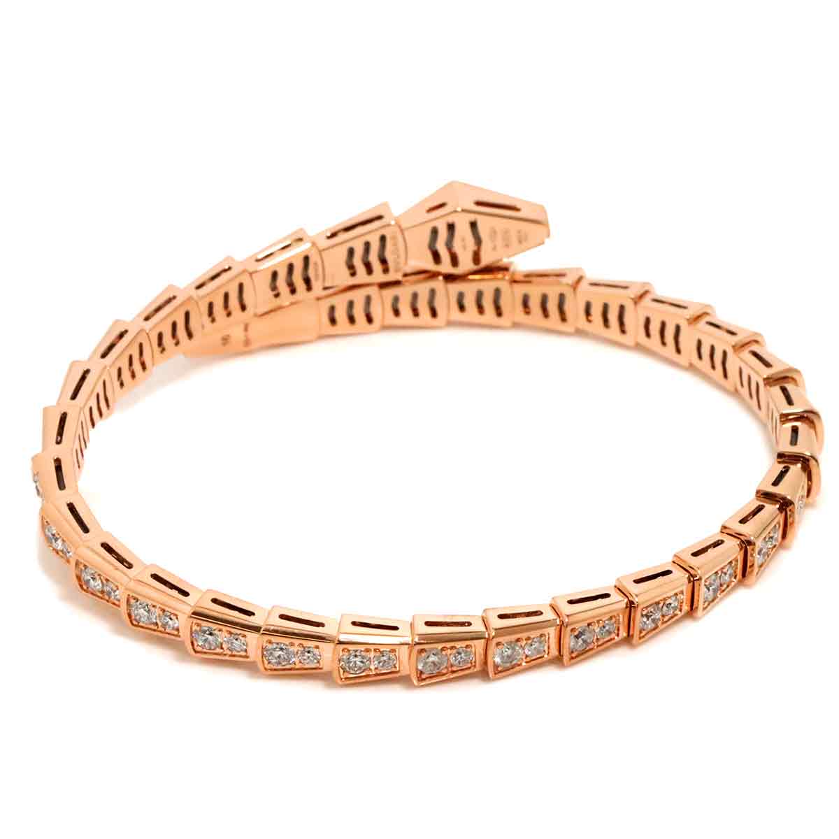 Serpenti Viper Diamond 3.08ct Bracelet 18K PG 750 size16