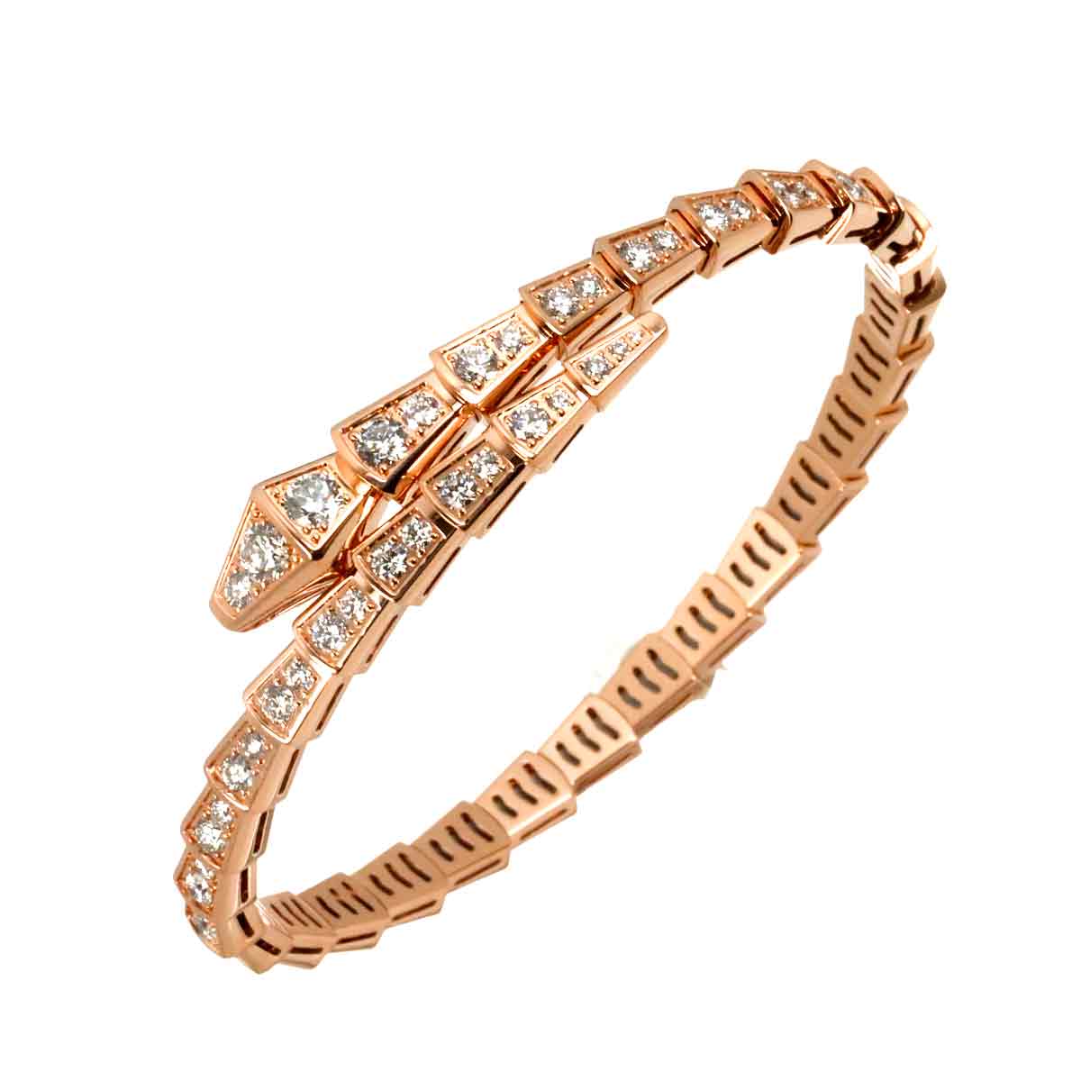Serpenti Viper Diamond 3.08ct Bracelet 18K PG 750 size16