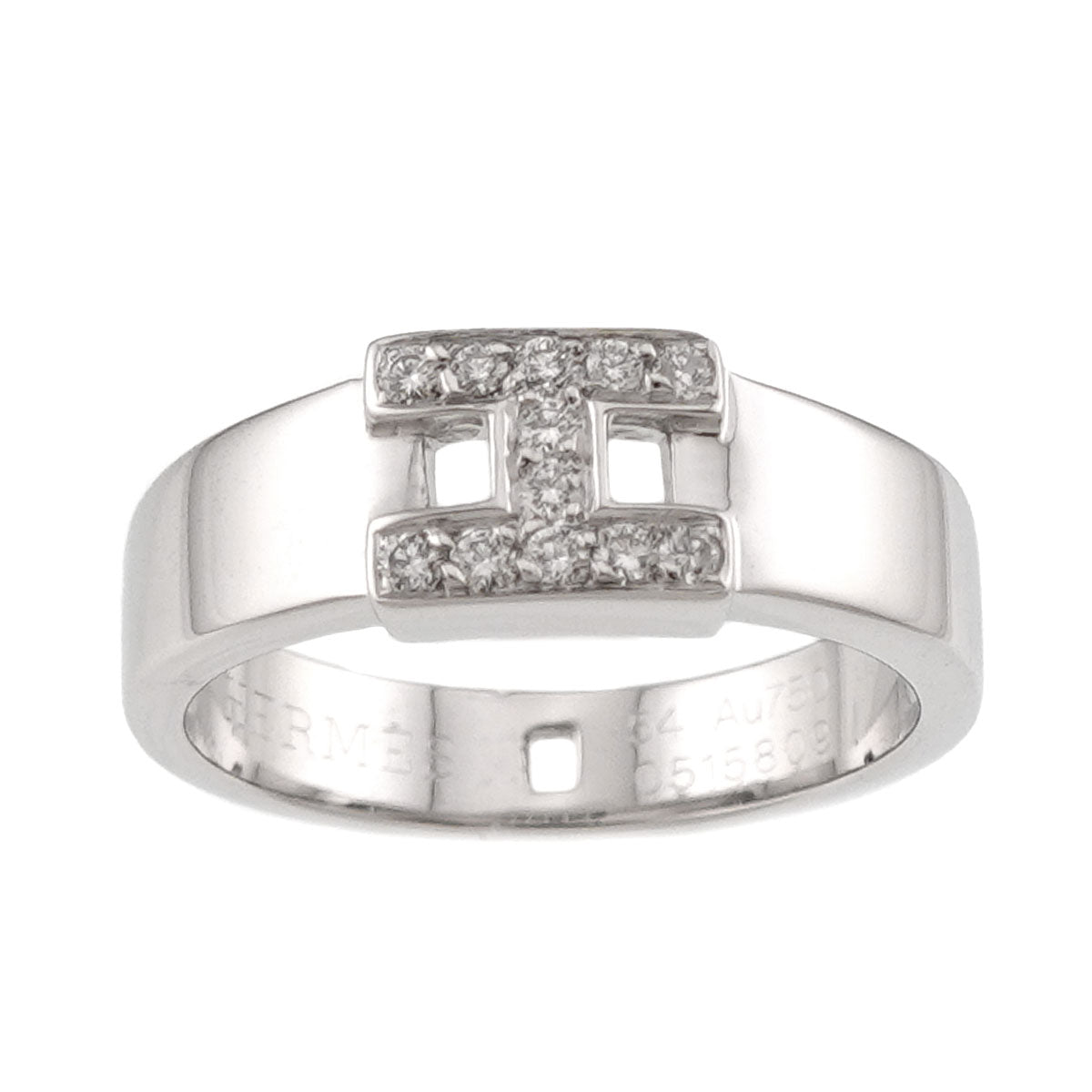 Hercules Diamond Ring 18K White Gold 750 Size54 6.5-6.75(US)