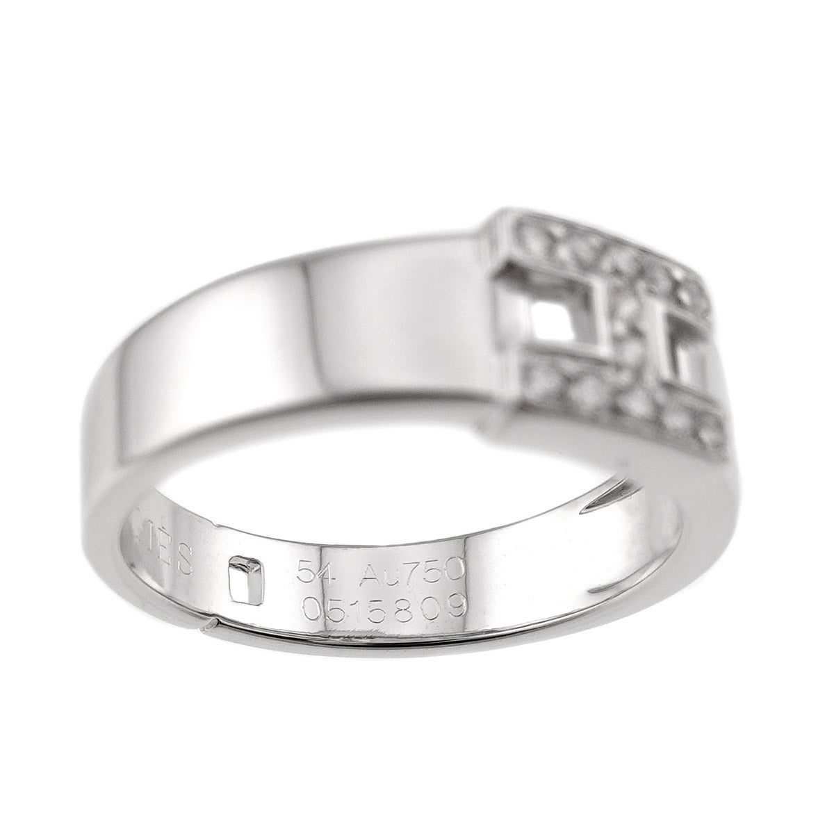 Hercules Diamond Ring 18K White Gold 750 Size54 6.5-6.75(US)