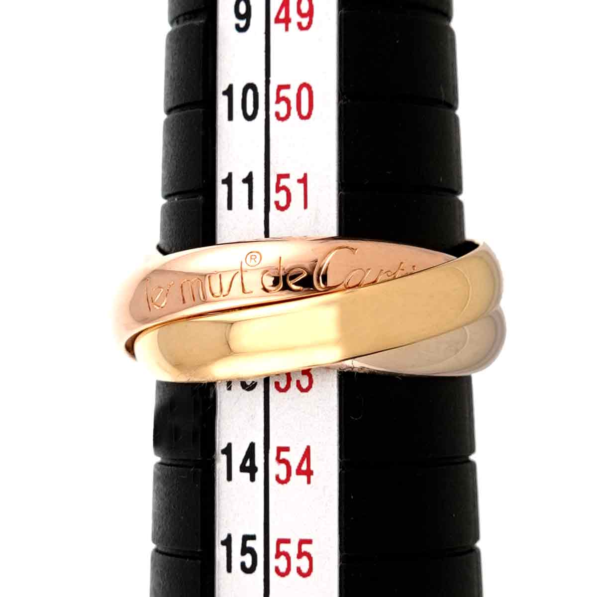 Trinity MM Ring 18K YG WG PG 750 Size52 5.75-6(US)