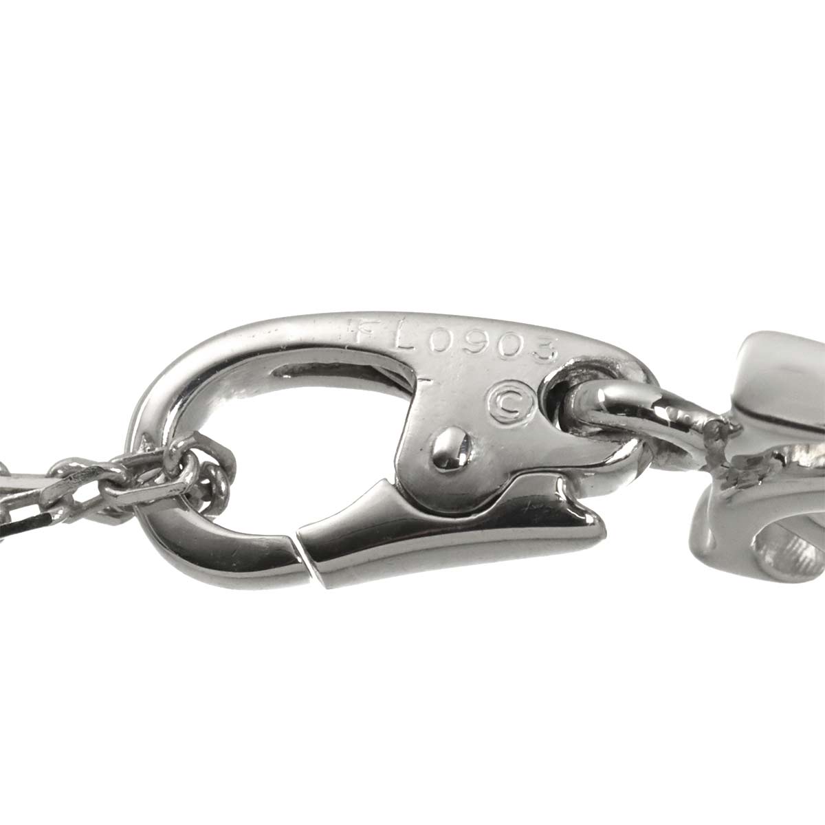2C Charm Necklace 18K White Gold 750