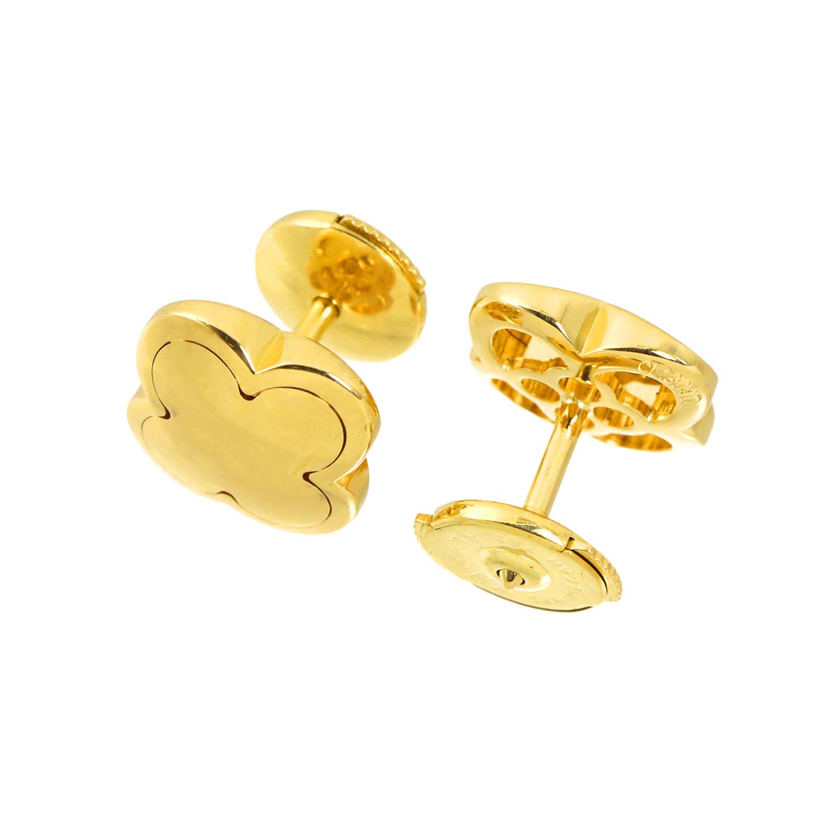Pure Alhambra Earrings Pierced 18K YG 750