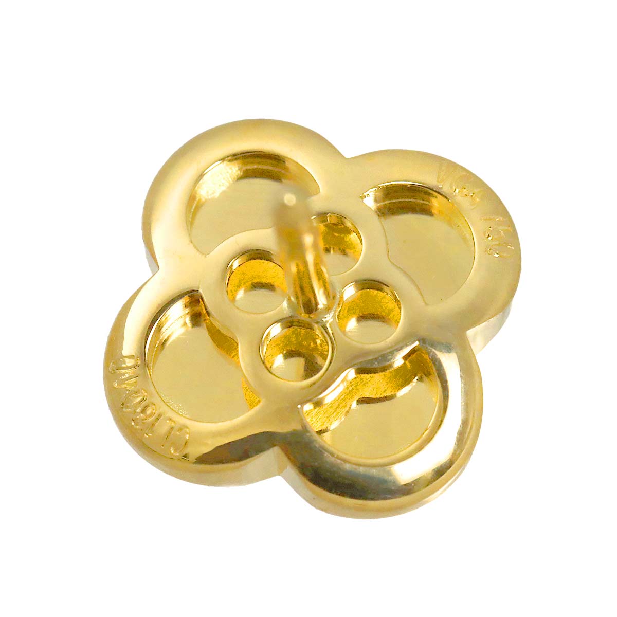 Pure Alhambra Earrings Pierced 18K YG 750