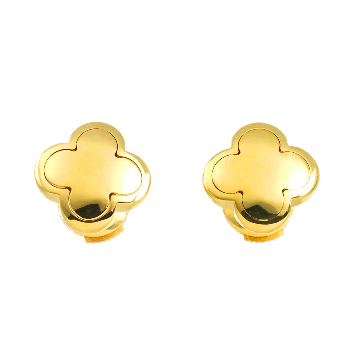 Pure Alhambra Earrings Pierced 18K YG 750