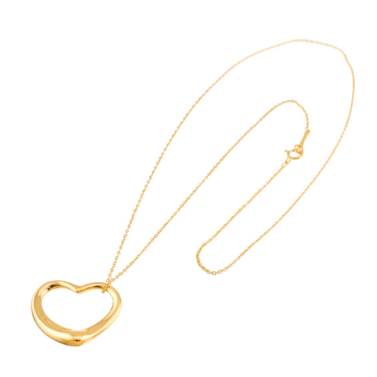 Open Heart Necklace 18K Yellow Gold 750