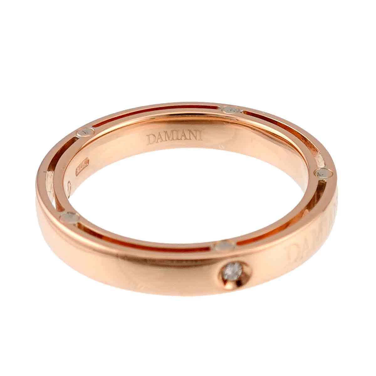 D-SIDE Diamond Ring 18K Pink Gold 750 size4.75-5(US)