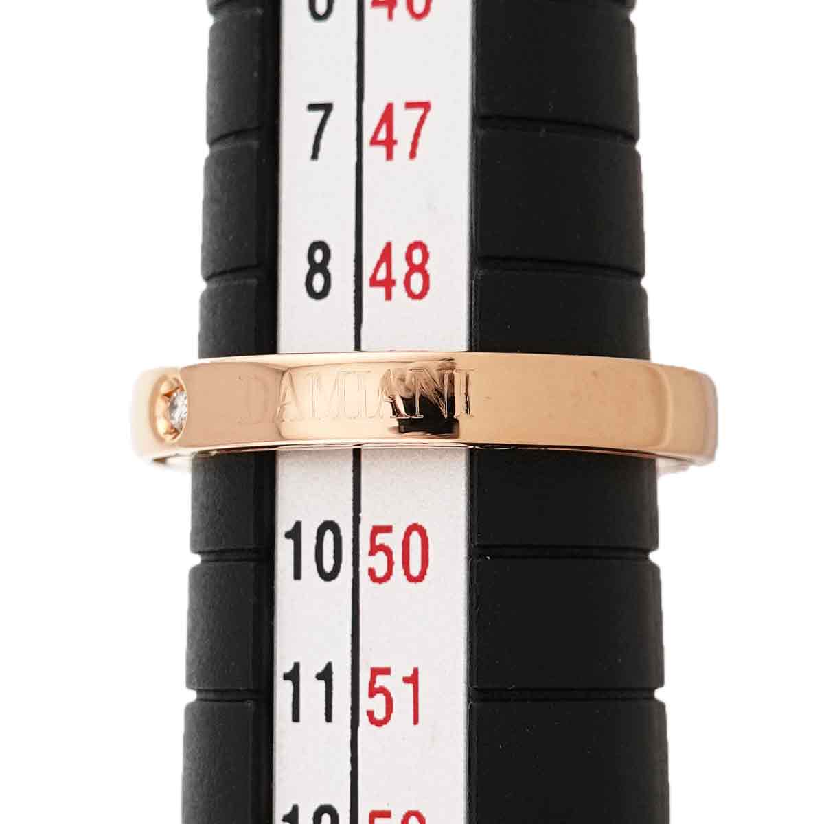 D-SIDE Diamond Ring 18K Pink Gold 750 size4.75-5(US)
