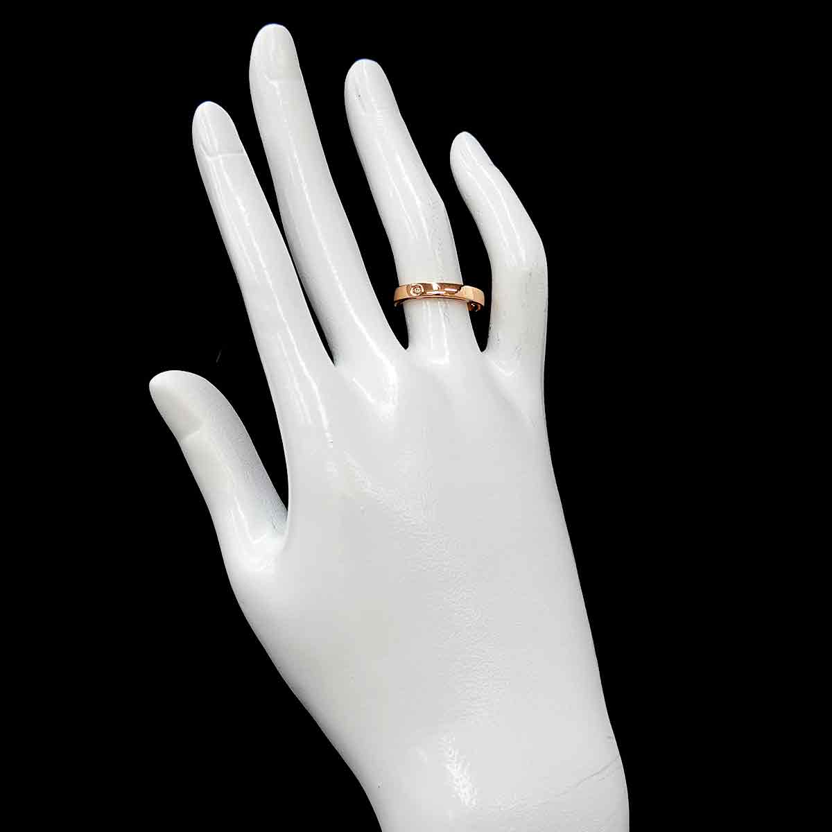 D-SIDE Diamond Ring 18K Pink Gold 750 size4.75-5(US)