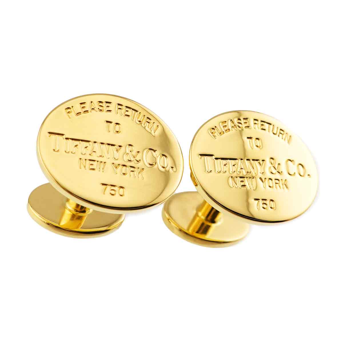 Return to Cuff links 18K Yellow Gold 750
