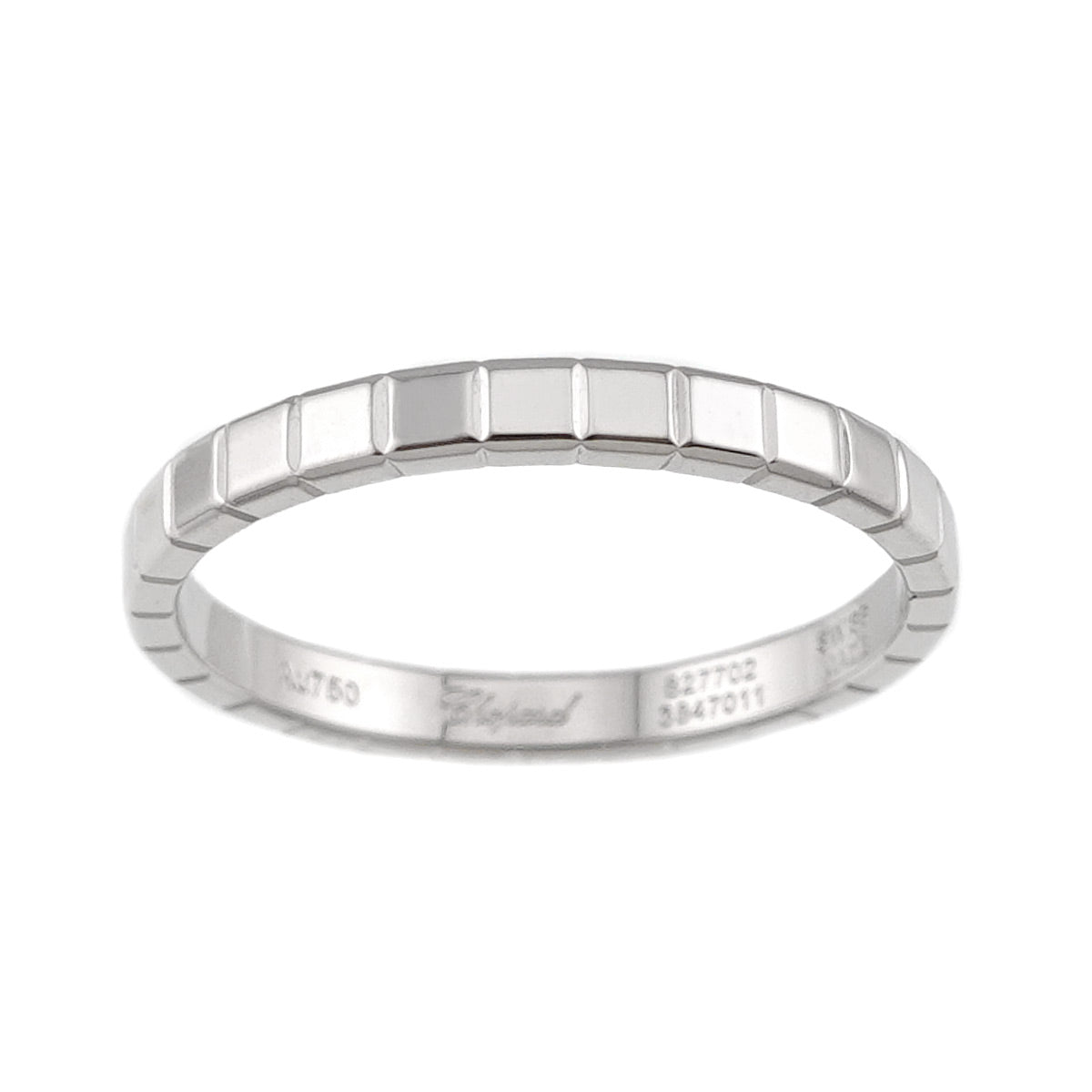 Ice Cube Ring 18K WG 750 Size7.5-7.75(US)