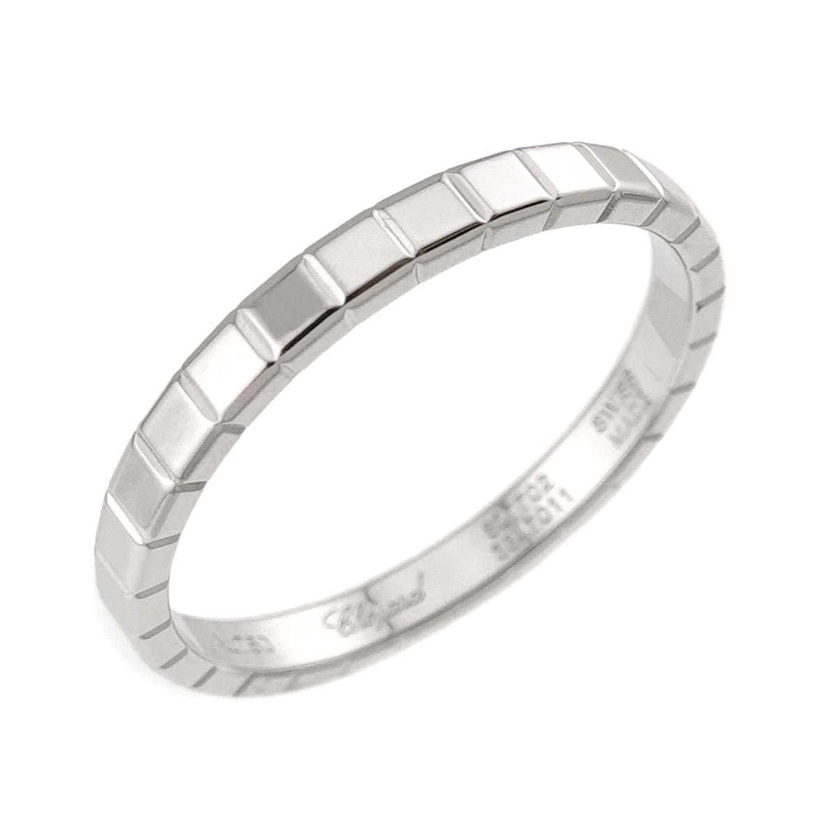 Ice Cube Ring 18K WG 750 Size7.5-7.75(US)