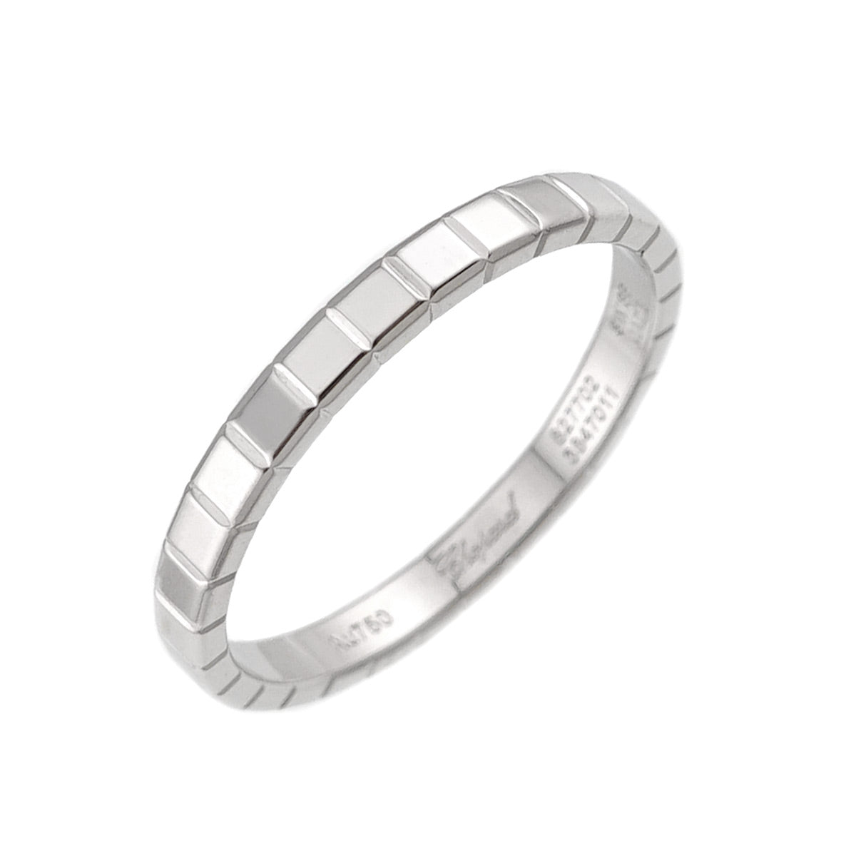Ice Cube Ring 18K WG 750 Size7.5-7.75(US)