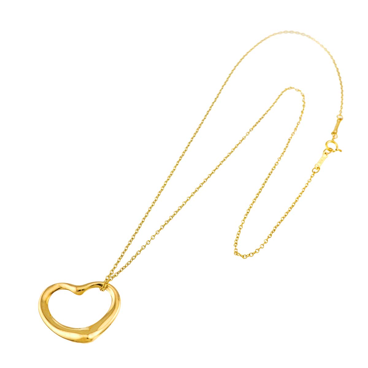 Open Heart Necklace 18K Yellow Gold 750