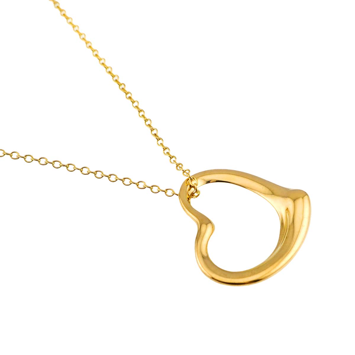 Open Heart Necklace 18K Yellow Gold 750