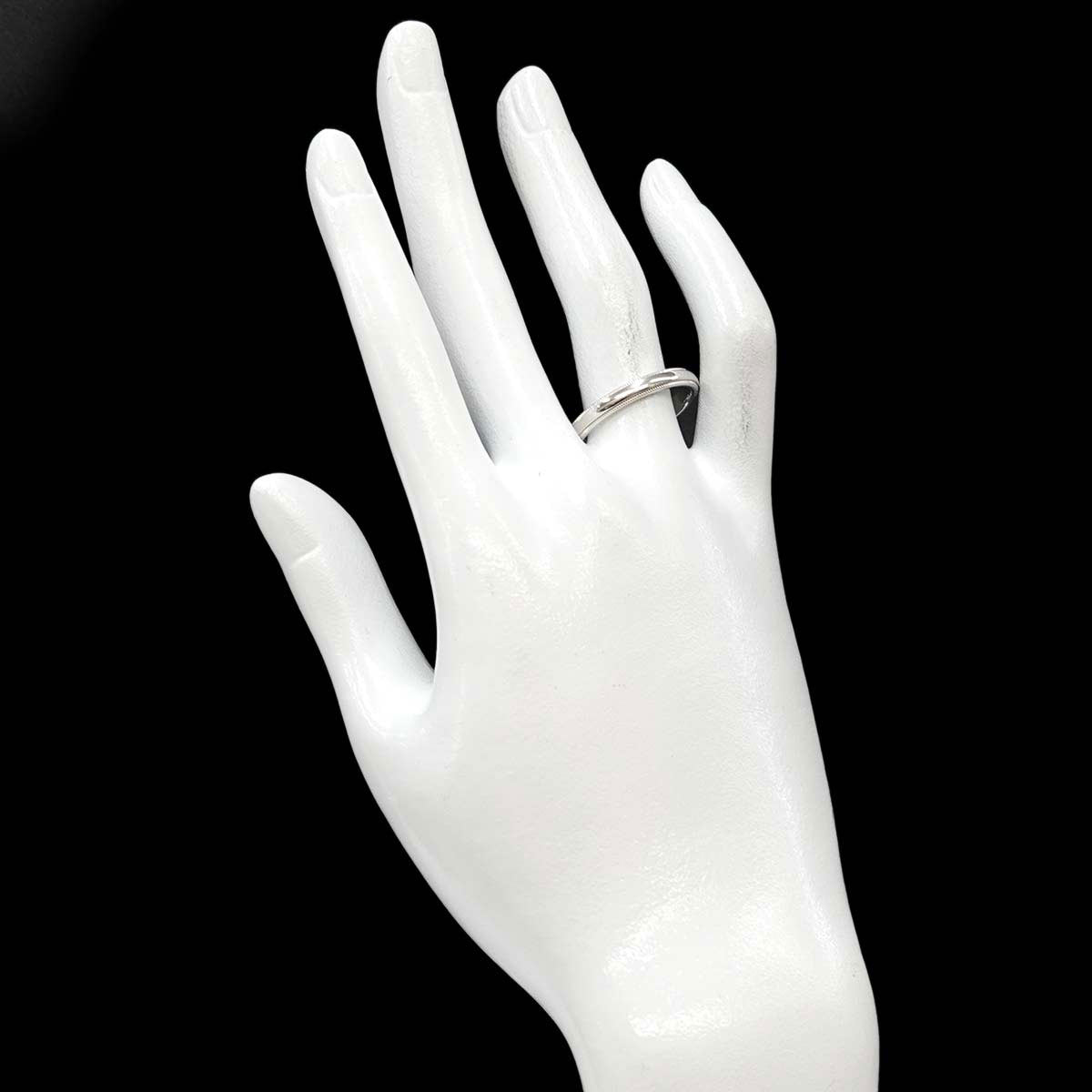 Milgrain Band Ring Platinum size9(US)