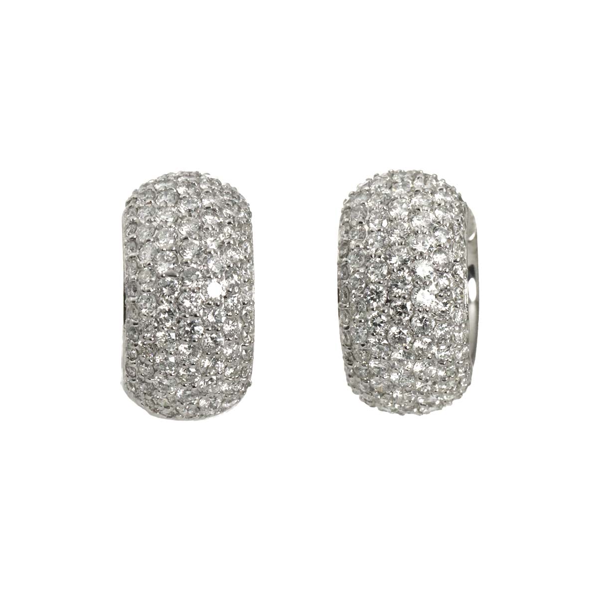 Diamond 1.50ct/1.50ct Earrings Pierced 18K WG 750