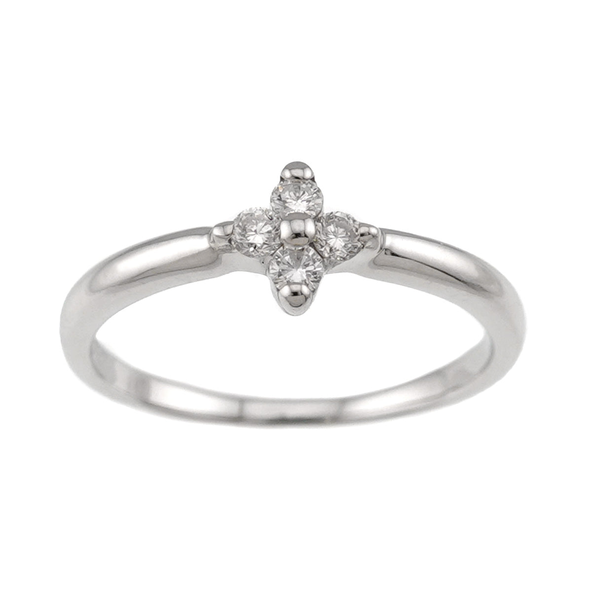 Diamond Ring Pt Platinum size4.75-5(US)