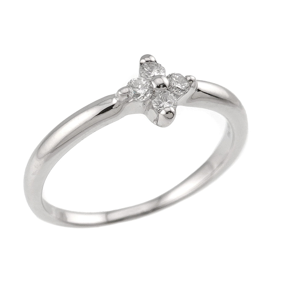 Diamond Ring Pt Platinum size4.75-5(US)