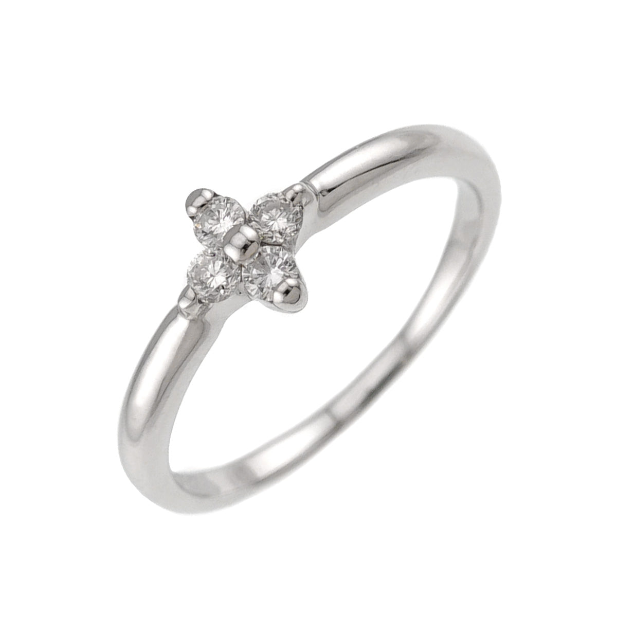 Diamond Ring Pt Platinum size4.75-5(US)