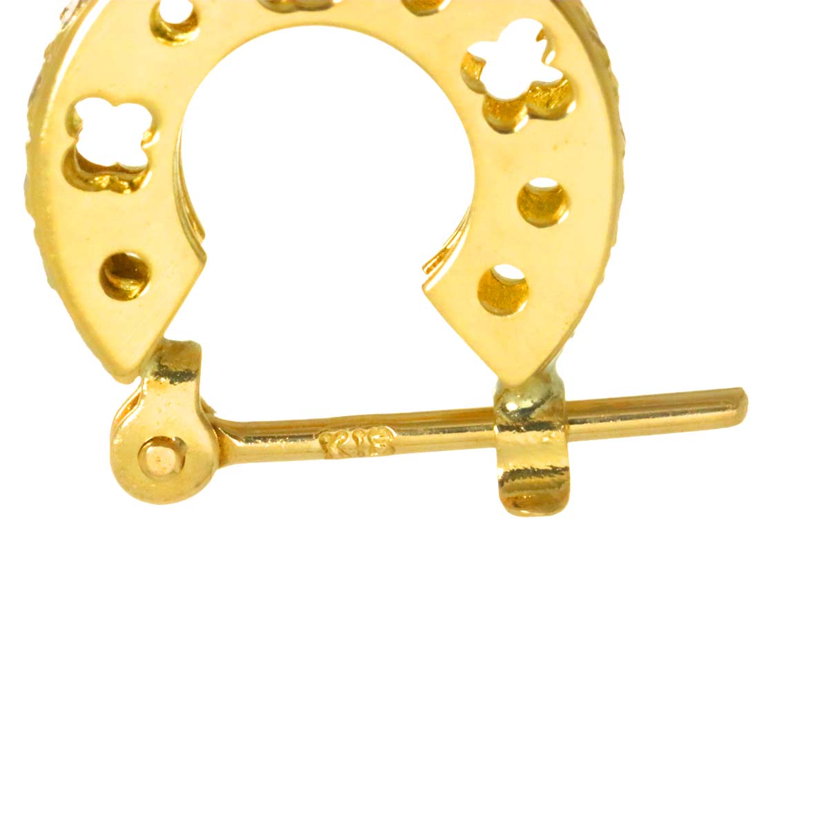 Diamond 0.08ct Earring 18K YG 750 One Piece only