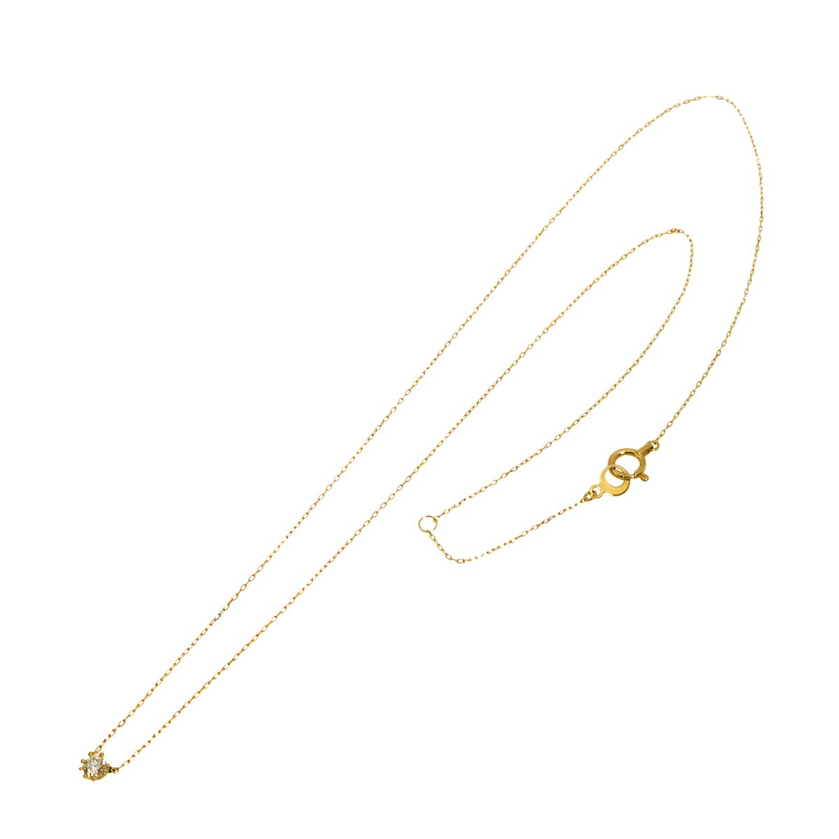 Diamond Necklace 18K Yellow Gold 750