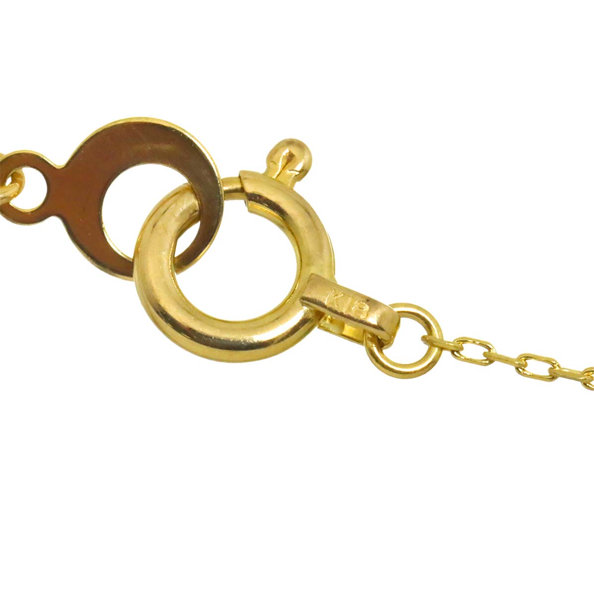 Diamond Necklace 18K Yellow Gold 750