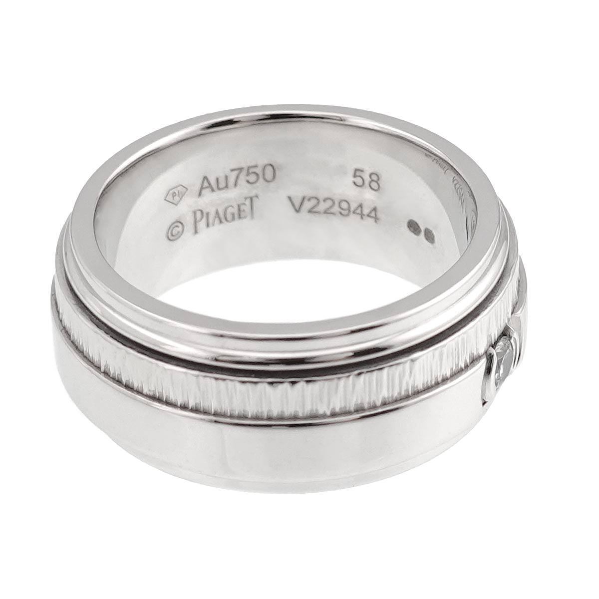 Possession Diamond Ring 18K White Gold 750 size58 8-8.25(US)