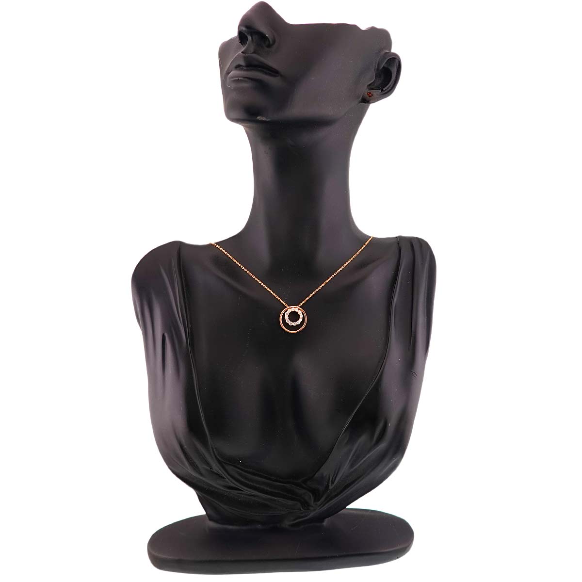 Diamond Necklace 18K PG 750
