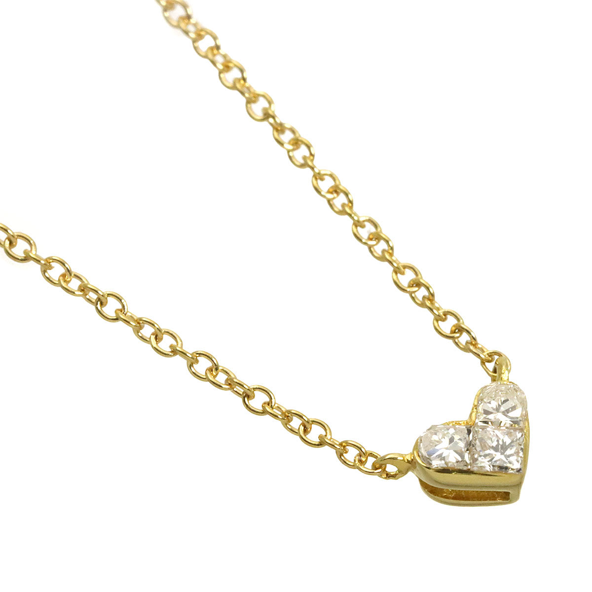Diamond 0.05ct Necklace 18K YG 750