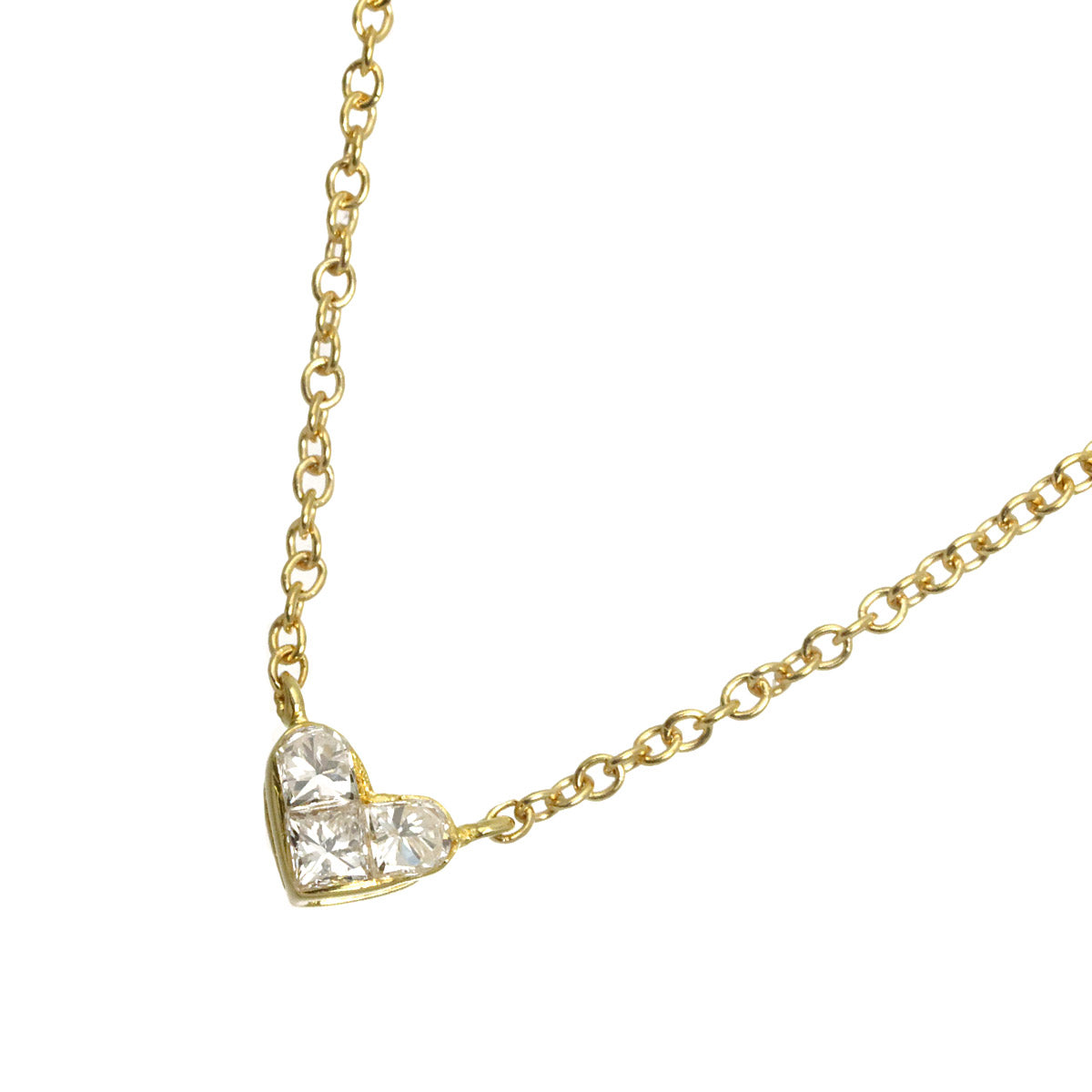 Diamond 0.05ct Necklace 18K YG 750