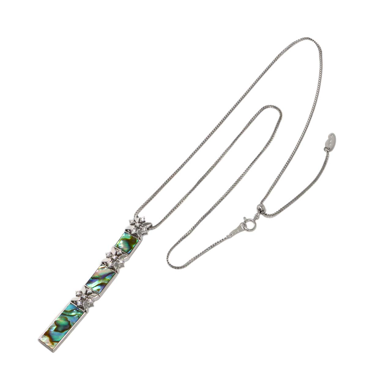MOP Diamond 0.43ct Necklace 18K WG 750