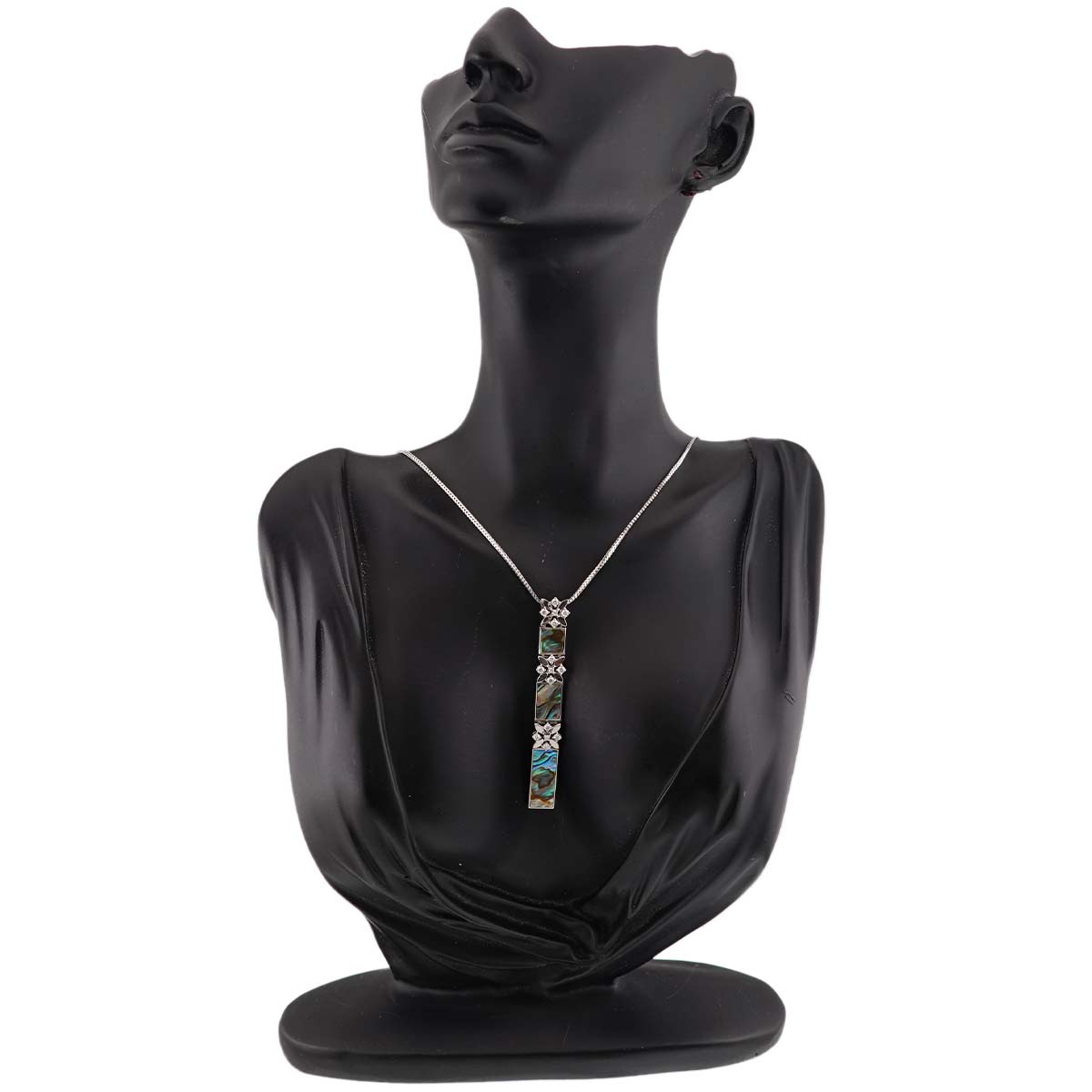 MOP Diamond 0.43ct Necklace 18K WG 750