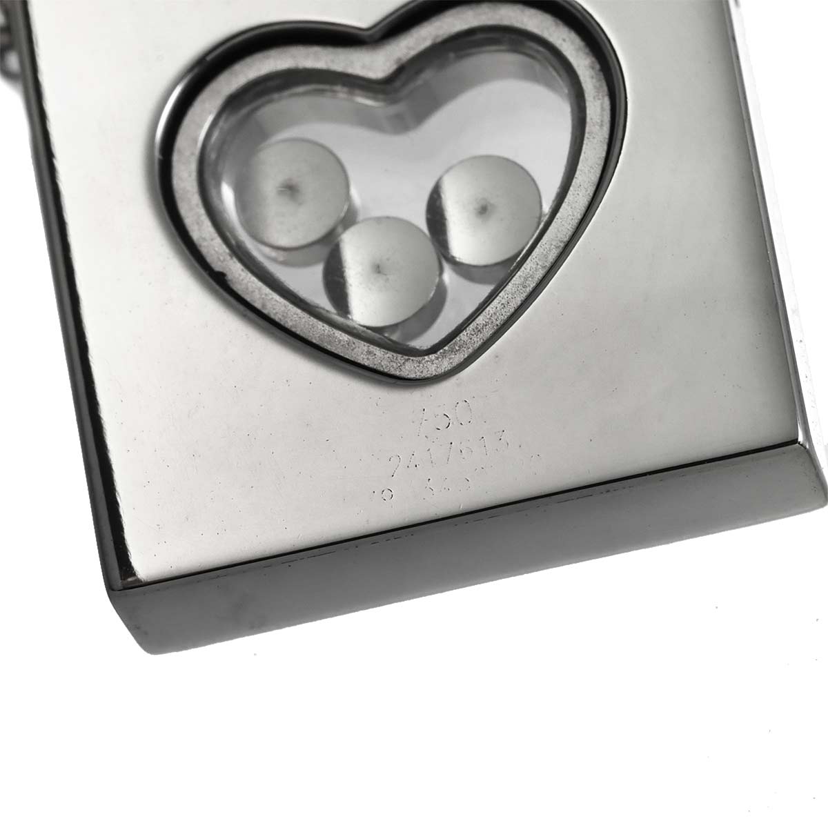 Happy Diamond Necklace 18K White Gold 750