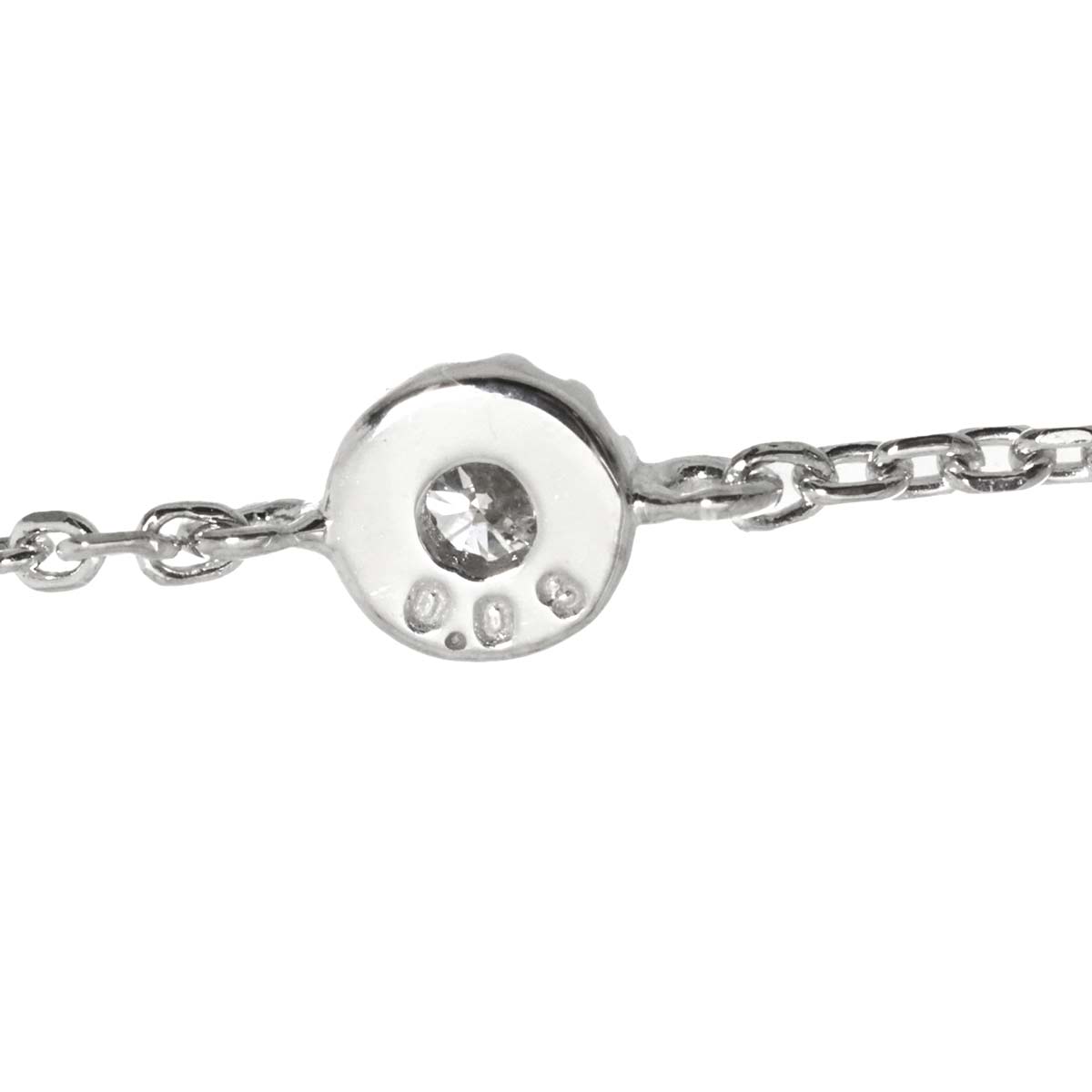 Diamond 0.03ct Bracelet 18K White Gold 750