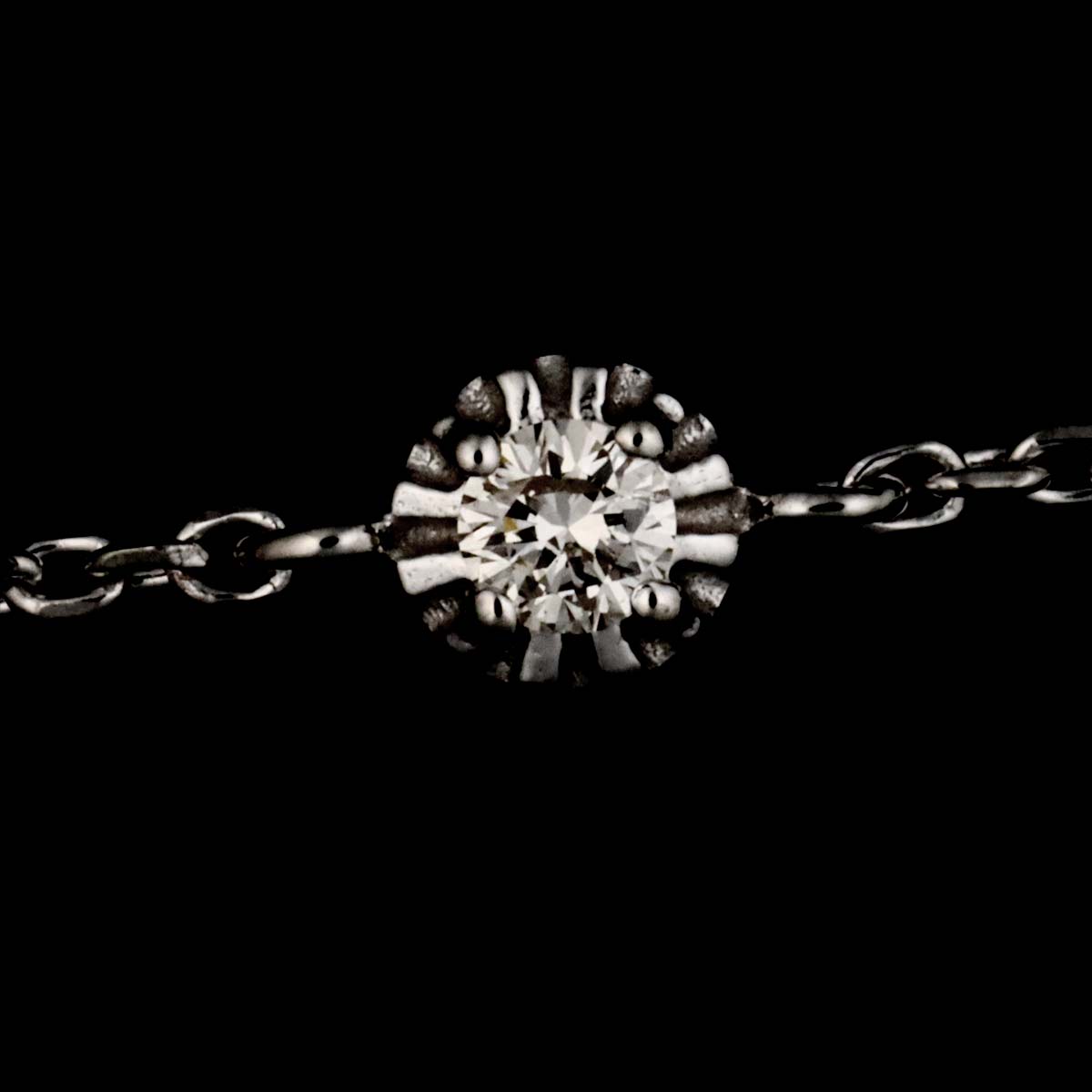 Diamond 0.03ct Bracelet 18K White Gold 750
