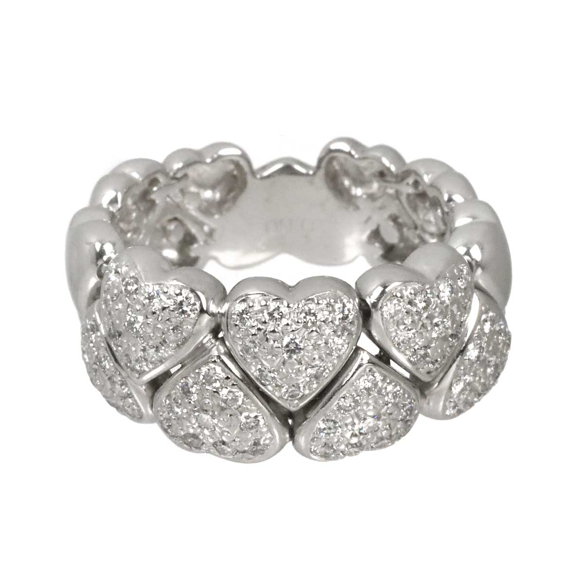 Diamond 0.60ct Ring 18K WG 750 Size6.5-6.75(US)