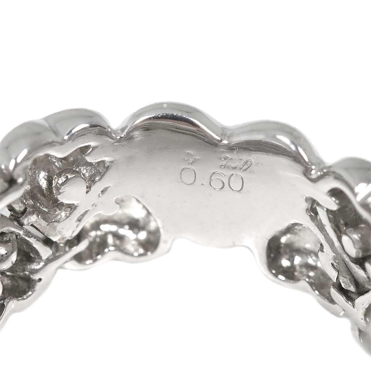 Diamond 0.60ct Ring 18K WG 750 Size6.5-6.75(US)