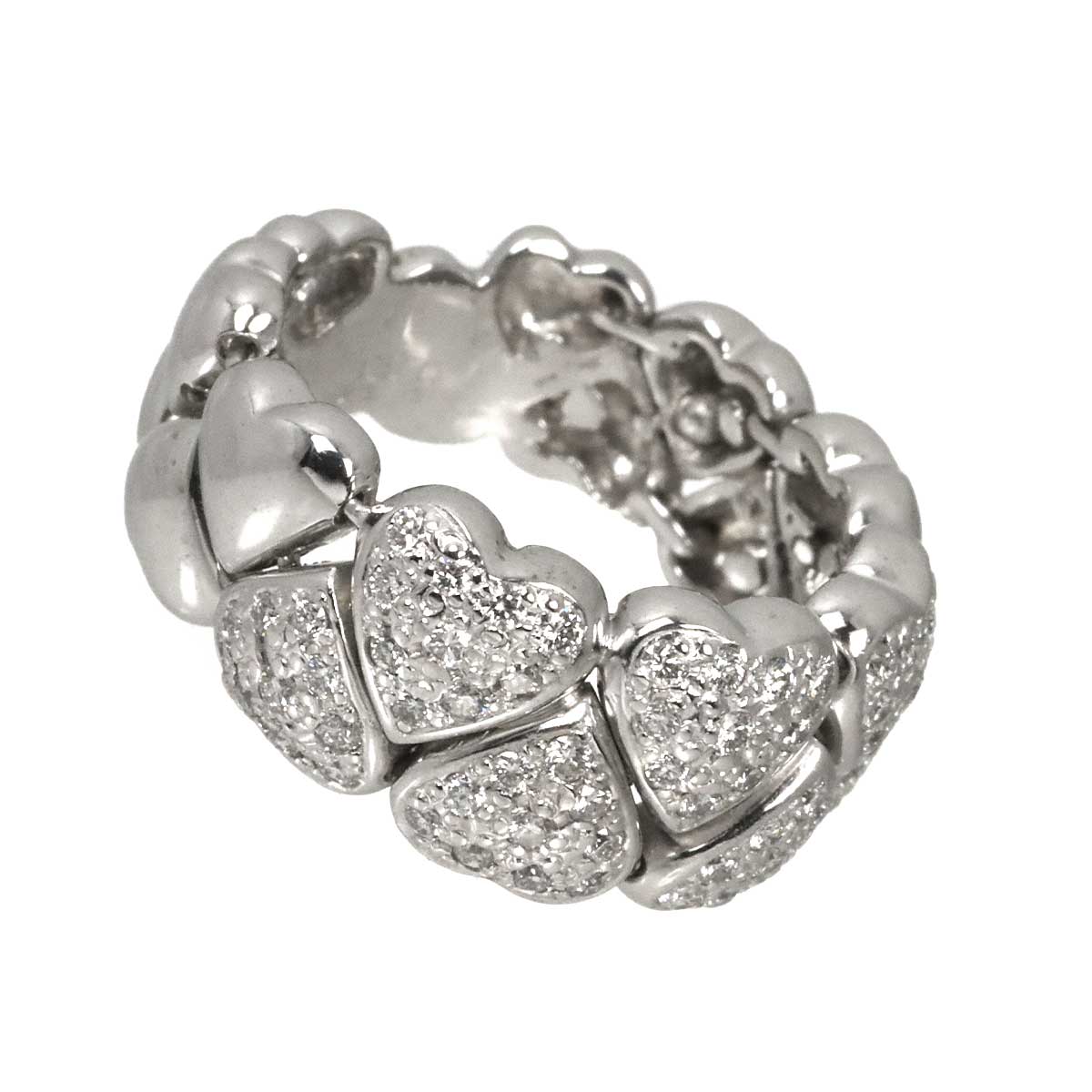 Diamond 0.60ct Ring 18K WG 750 Size6.5-6.75(US)