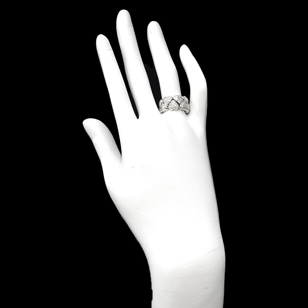 Diamond 0.60ct Ring 18K WG 750 Size6.5-6.75(US)