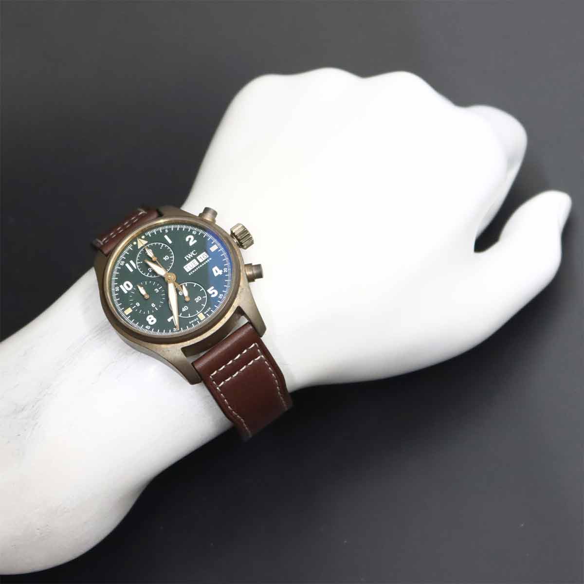Pilot Watch Spitfire Chronograph IW387902 Automatic Green Dial