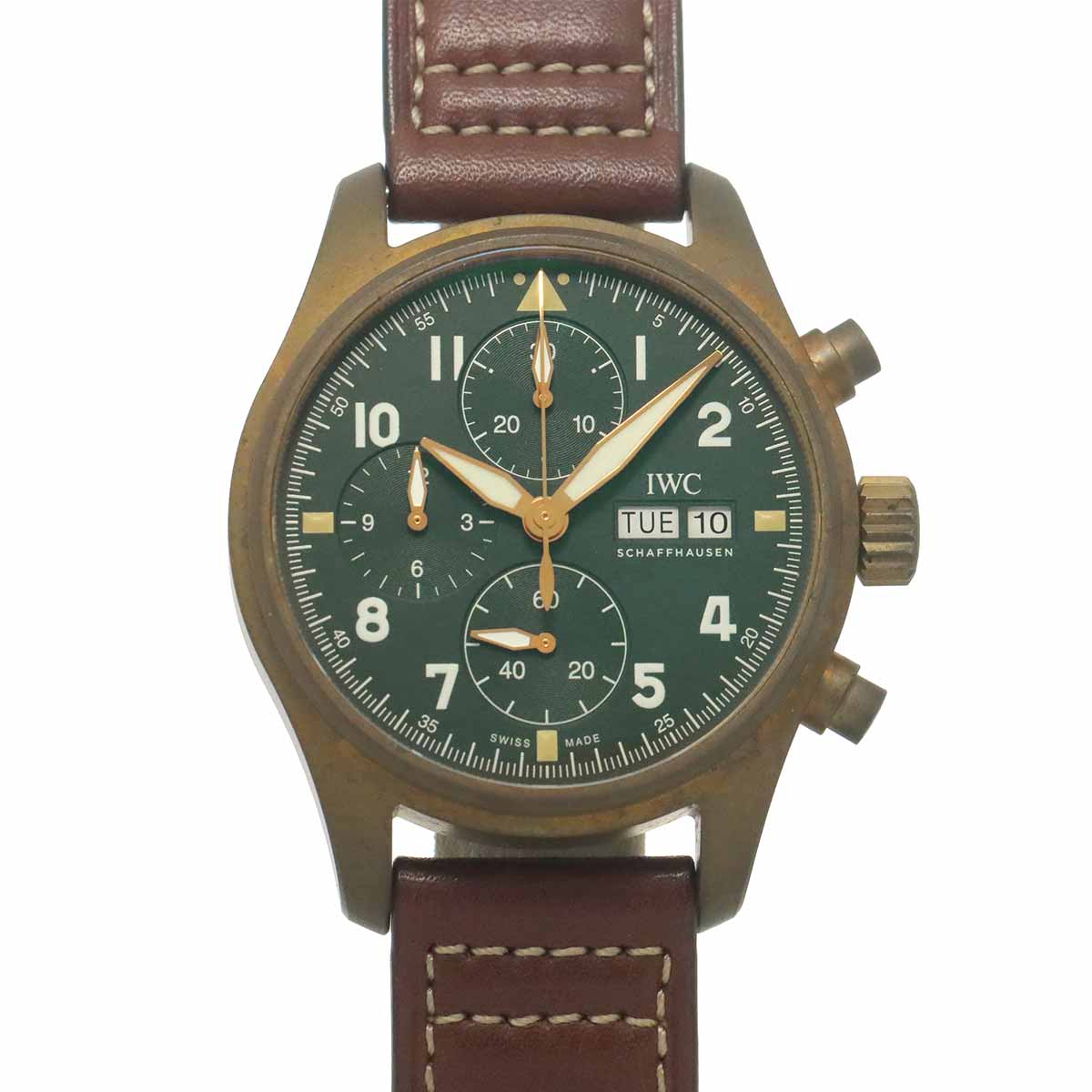 Pilot Watch Spitfire Chronograph IW387902 Automatic Green Dial