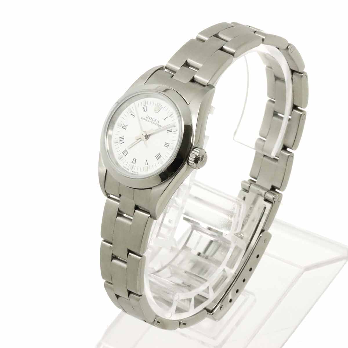 Oyster perpetual 76080 Serial A White Dial Ladies Watch
