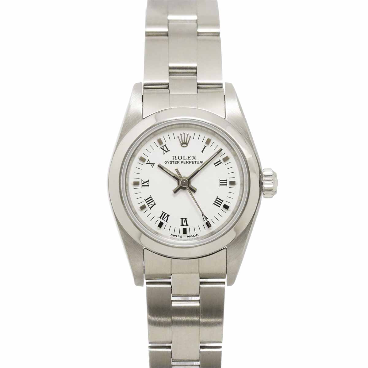 Oyster perpetual 76080 Serial A White Dial Ladies Watch