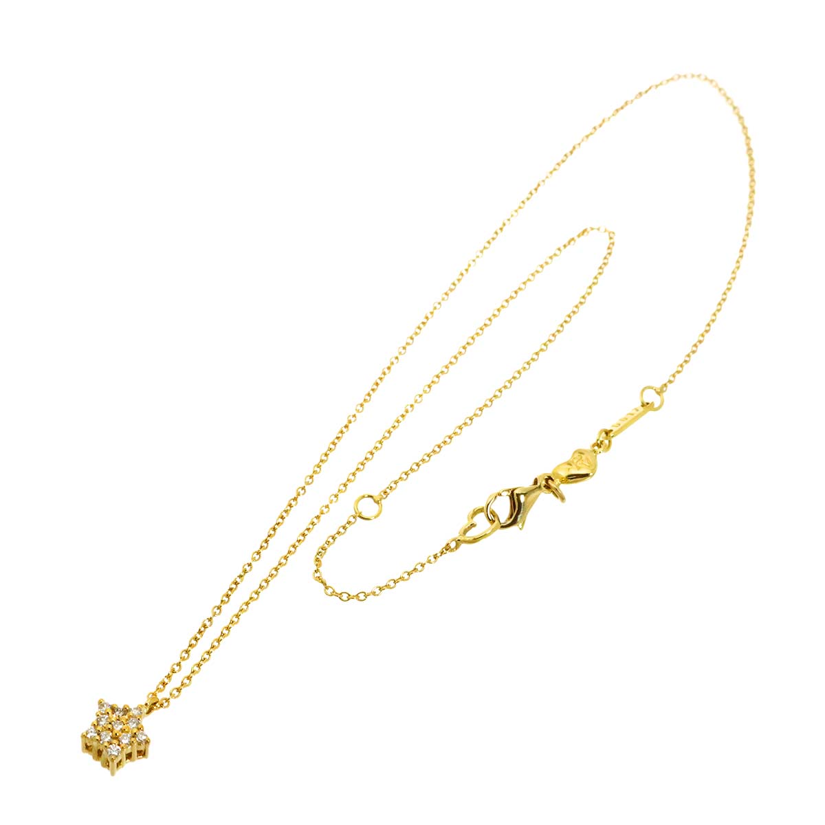 Diamond 0.17ct Necklace 18K YG 750