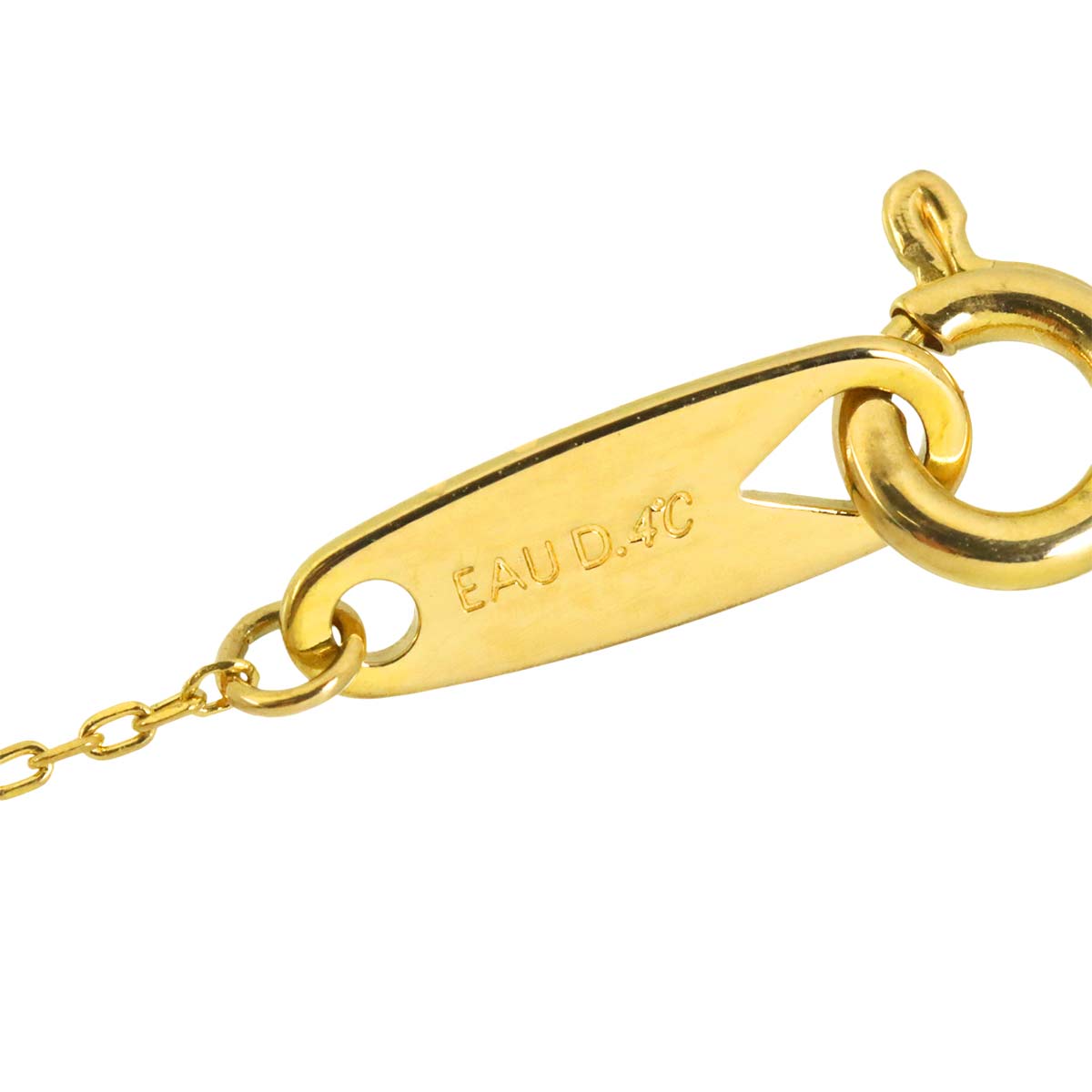 4C Diamond Necklace 18K Yellow Gold 750